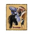 Horse Dressage Throw Blanket