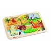 Janod 4507022 - Formen-Puzzle Zootiere