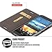 HTC One M9 Case, NOOT PRODUCTS [Ultra Slim] One M9 Wallet Case Premium Slim-Fit Protective Nylon Folio Case with Card Slot Holster and Premium Grade TPU Casing [Flip Hard Case] Cover Made for HTC One M9 (Hima) 2015
