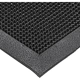 NoTrax T28 SBR Rubber Finger Scrape Entrance Mat for Wet and Dry Areas