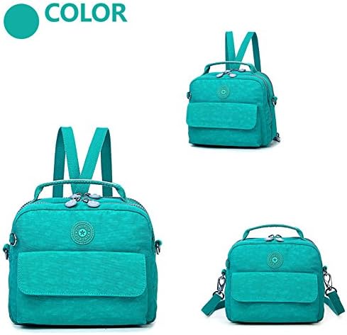 Findpop Casual Style Multi-functional Nylon lightweight Waterproof Backpacks iPad Tablet Briefcase Case Holder Stand Tote Bag(Dark Blue)