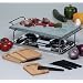 Gourmet-Grill 66510 mit Steinplatte 32x19 cm, Rechaud, Gestell und Pastenbrenner