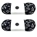 Silfrae Waxed Skate Hockey Laces Skate Laces Sold in Two Pairs Heavy Duty Perfect for Hockey and Skates, Boots, Multi-Size and Multi-Color Available. (Black/White, 72')
