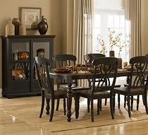 Big Sale Homelegance Ohana 8 Piece Rectangular Dining Room Set in Black/ Cherry