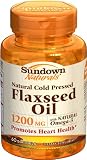 Sundown Flaxseed Oil, 1200 mg, 60 Softgels (Pack of 4)