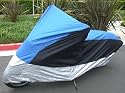 Motorcycle Covers. XL. Blue. Fits most 1100-1500cc bikes. Medium Cruiser with accessories. Large Sport bikes. Fit up to 94" length bikes. (ss400)