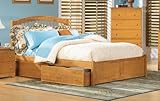 IMAGE OF Full Windsor with Flat Panel Footboard (Caramel Latte) by Atlantic Furniture