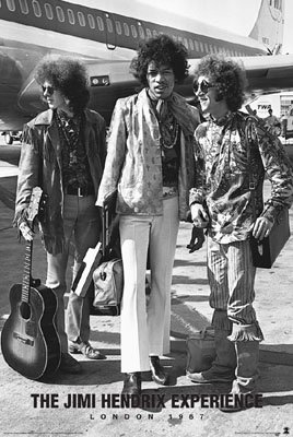JIMI HENDRIX - IN LONDON 1967 - VINTAGE ROCK POSTER(Size 24