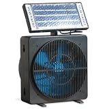 Solar Powered Fan for Room, or Desk Can Mount in Window Room Ventilator with Removable Solar Panel