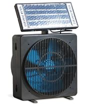 Solar Powered Fan for Room, or Desk Can Mount in Window Room Ventilator with Removable Solar Panel
