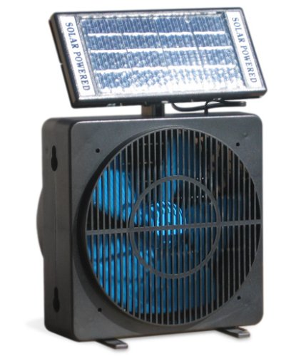 Solar Powered Fan for Room, or Desk Can Mount in Window Room Ventilator with Adjustable Solar Panel