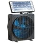 Solar Powered Fan for Room, or Desk Can Mount in Window Room Ventilator with Adjustable Solar Panel