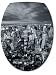Sticker Autocollant Abattant WC New York 26x34cm réf 076