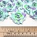 (24) Silk Blue Purple Roses Flower Head - 1.75