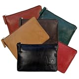 Catwalk Collection Leather Cosmetic Bag