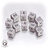 D6 Battle Dice: United Kingdom - Gray & Black (5)