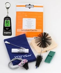 Conn-Selmer Saxophone Care and Maintenance Kit with Bonus Keychain Instrument Tuner