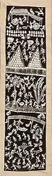 Warli Paintings Asian Decor 16 x 34 inches