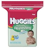 Huggies Naturally Refreshing Cucumber & Green Tea Baby Wipes Popup Refill, 184-Count Pack (Pack of 3)
