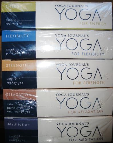 The Yoga Journals Yoga Bundle of 5 VHS Tapes, Yoga for Meditation, for Relaxation, for Strength, for Flexibility, for Energy