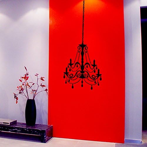 Black Long Iron Chain Droplight Pendant Lamp Celling Lamp Wall Decal for Living Room