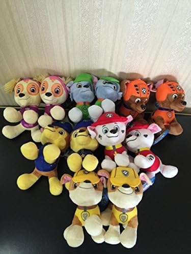 8pcs/set 20CM Puppy Patrol Dogs Stuffed Plush Animals soft Plush Toys Gift For Children--Ryder, Everest, Rubble, skye, Rocky, Zuma, Marshall, Chase