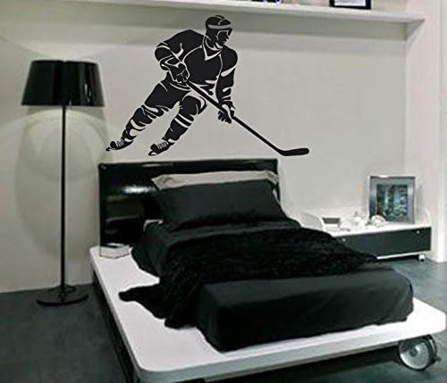 ik571 Wall Decal Sticker hockey stick puck rink sport team game kids bedroom