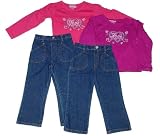 Toddler Girls' Outfit with Jeans and Love Shirt