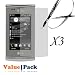 3 X LG Incite CT810 Screen Protector Lcd Shield with Cleaning Cloth + FREE SF Planet Neckstrap !