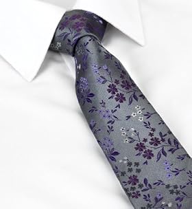 Autograph Pure Silk Floral Embroidered Tie