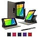 rooCASE Google Nexus 7 2013 FHD Case - (2nd Gen 2013 Model) Dual-View Multi-angle Stand Cover - BLACK (With Auto Wake / Sleep Cover)