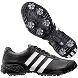 adidas University Golf Shoe ( Black/Black/Running White) - Save Big!
