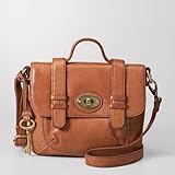 Fossil Carson Crossbody Flap Handbag, Saddle