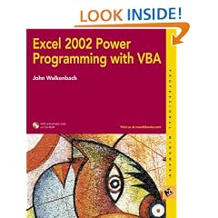Excel 2002 Power Programming with VBA