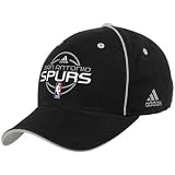 adidas San Antonio Spurs Black Official Team Adjustable Hat