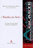 Revue Editions de l'Amandier  / Paroles en Acte : Est-ce que l'art et la culture contribuent à l'intégration ?