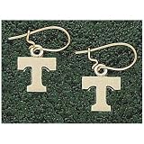 Logo Art Tennessee Volunteers 10K Gold Team Font 3/8 Dangle Earrings