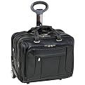 Mcklein West TownPebble Grain Calfskin Leather Computer Bag - Black