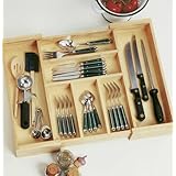 Lipper Beechwood Expandable Flatware/Cutlery Tray