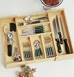 Lipper Beechwood Expandable Flatware/Cutlery Tray