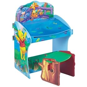 Winnie The Pooh Desk & Stool