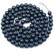 100 Navy Blue Swarovski Crystal Pearl Beads Jewelry 6mm