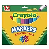 Review Binney & Smith 58-7812 / Binney & Smith Crayola(R) Washable Markers, Broad Line, Assorted Classic Colors, Box Of 12