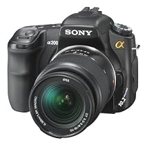 Sony DSLR-A200K 10.2MP Digital SLR Camera + Zoom Lens Kit (18-70 mm F3.5-5.6)