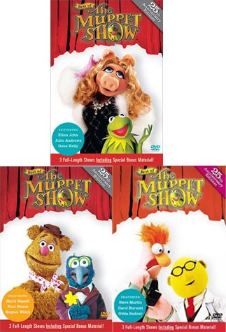 Best of The Muppet Show (3 pack) Mark Hamill, Paul Simon, Raquel Welch/Steve Martin, Carol Burnett, Gilda Radner/Elton John, Julie Andrews, Gene Kelly
