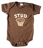 Stud Muffin - Silly Baby Bodysuit, Brown, 6 - 12 Months