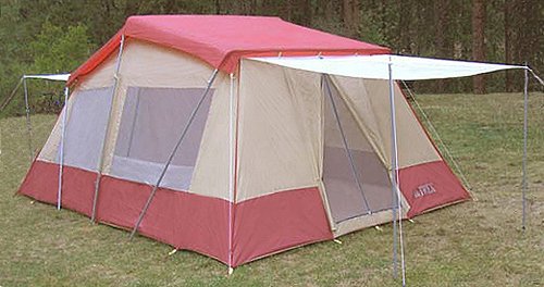 New TREK TENTS 16x10 Cabin Tent . 3 ROOMS  2 DOORS . FREE RAIN FLY / SUN FLY Included