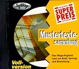 Mustertextesammlung. CD- ROM für Windows ab 3.1x/95. Das Mega- Angebot rund um Brief, Vertrag und Bewerbung