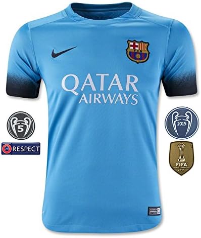 Barcelona Third Soccer Jersey 2015/16 (M - Medium, A.INIESTA # 8)