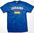 Ukraine Flag International Soccer T-Shirt, Ukrainian Pride Mens T-shirt